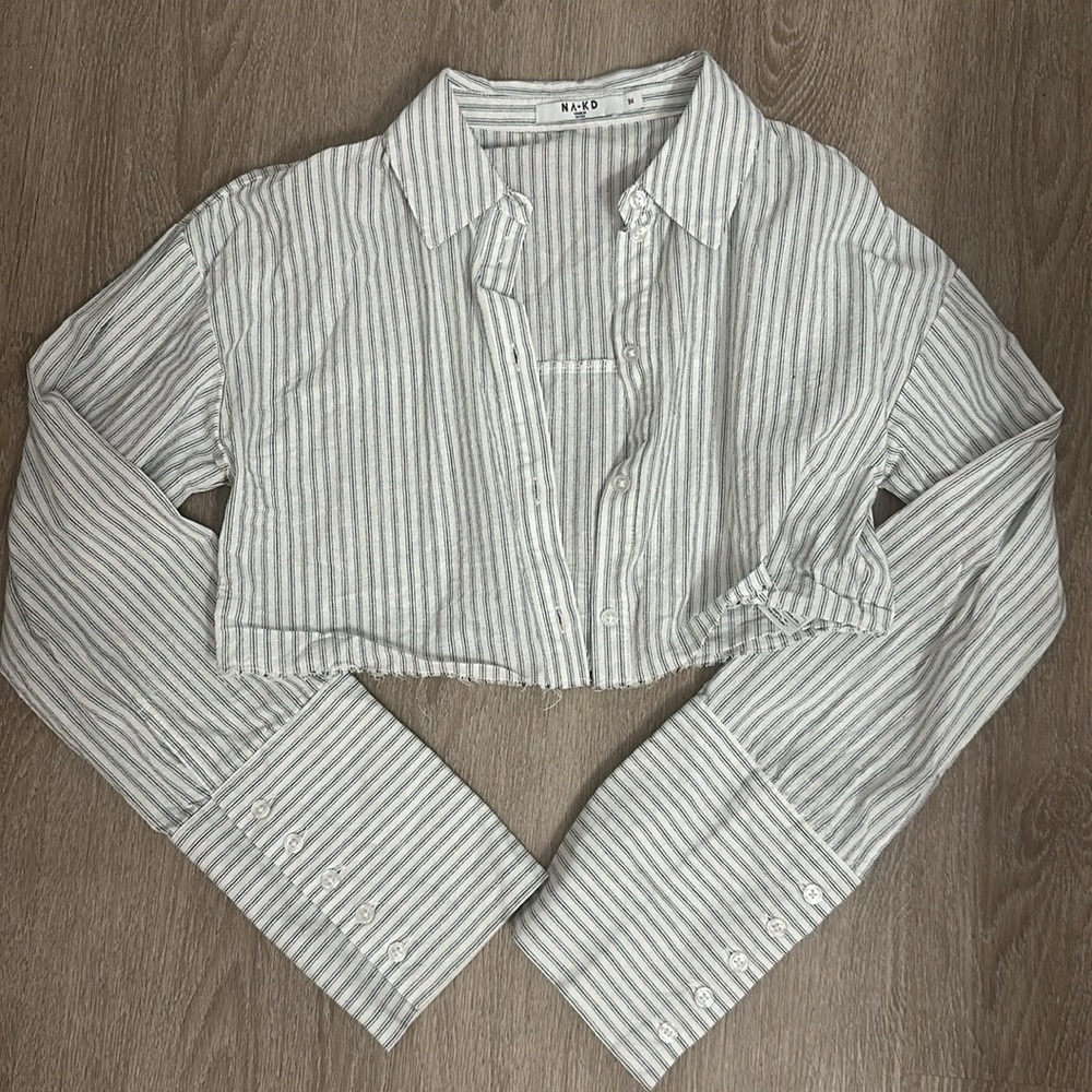 Cropped Button Up - image 2